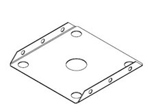3000-23 4" or 4 1/2" Support for Top Guard 3000-34